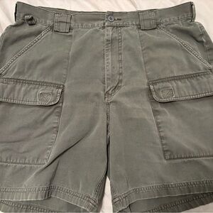 Eddie Bauer Men's Olive Cargo field short 38